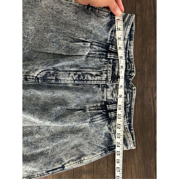 Vintage 90's Nike Challenge Court Tennis Skirt size Medium Denim Acid Wash Gray - Picture 8 of 9